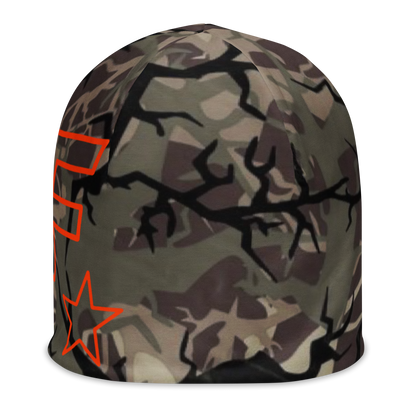 Faded Camo All-Over Print Beanie