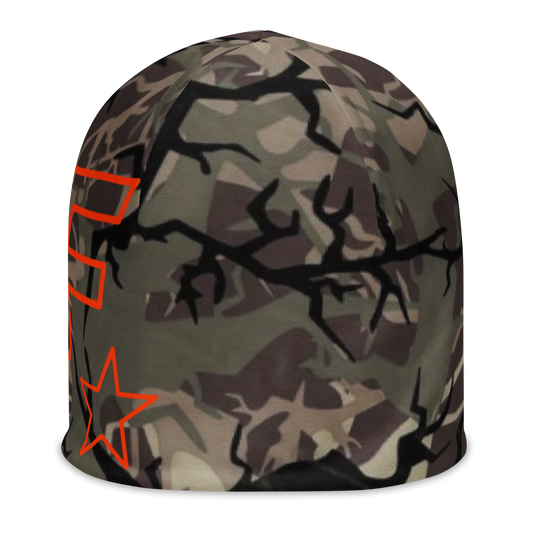 Faded Camo All-Over Print Beanie