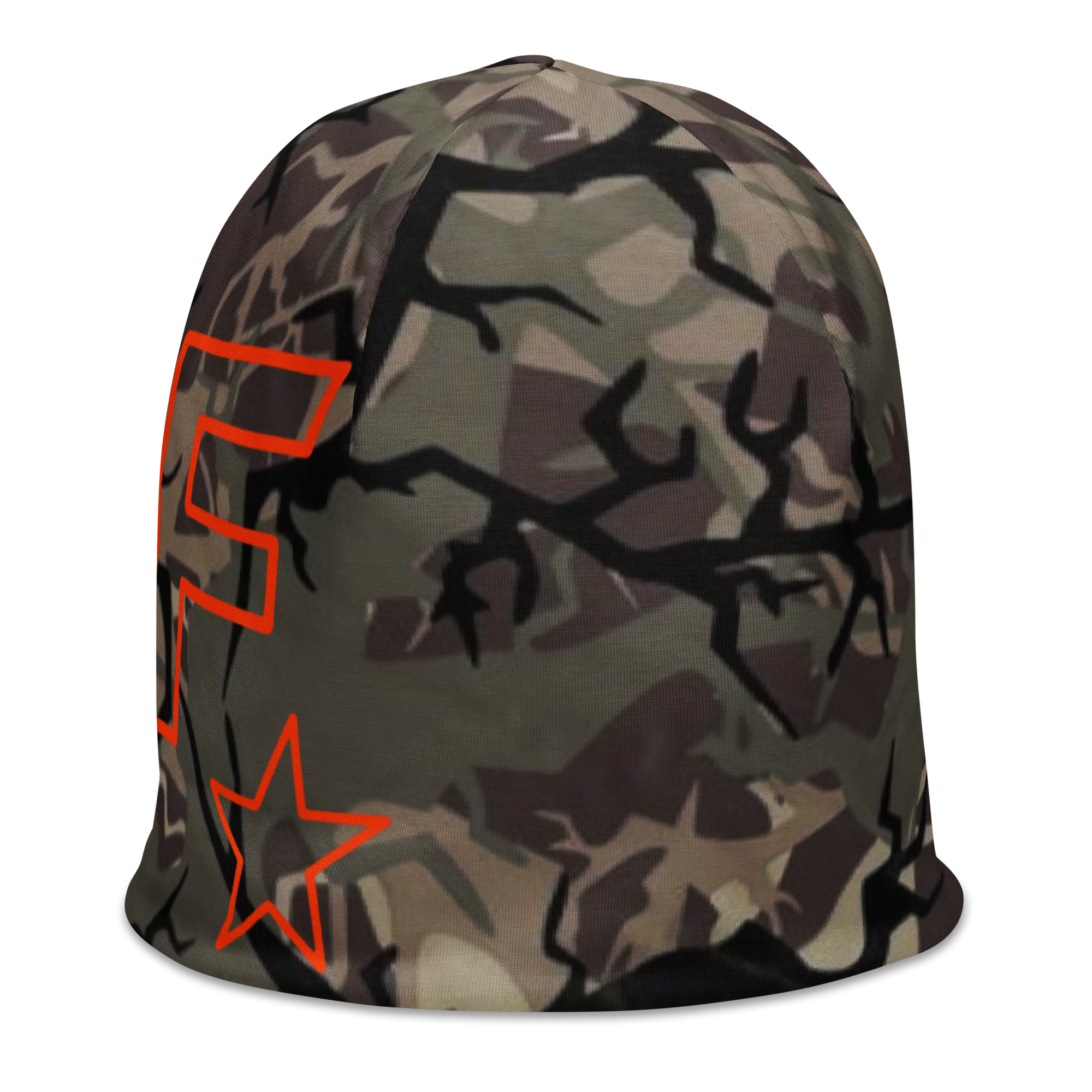Faded Camo All-Over Print Beanie