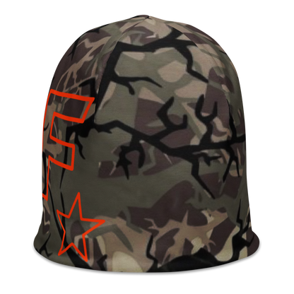 Faded Camo All-Over Print Beanie