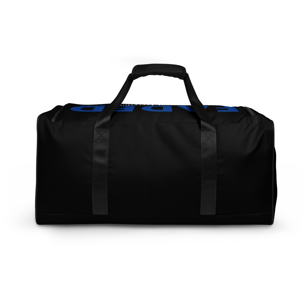 Faded (Blue Logo/Black Bag) Duffle Bag