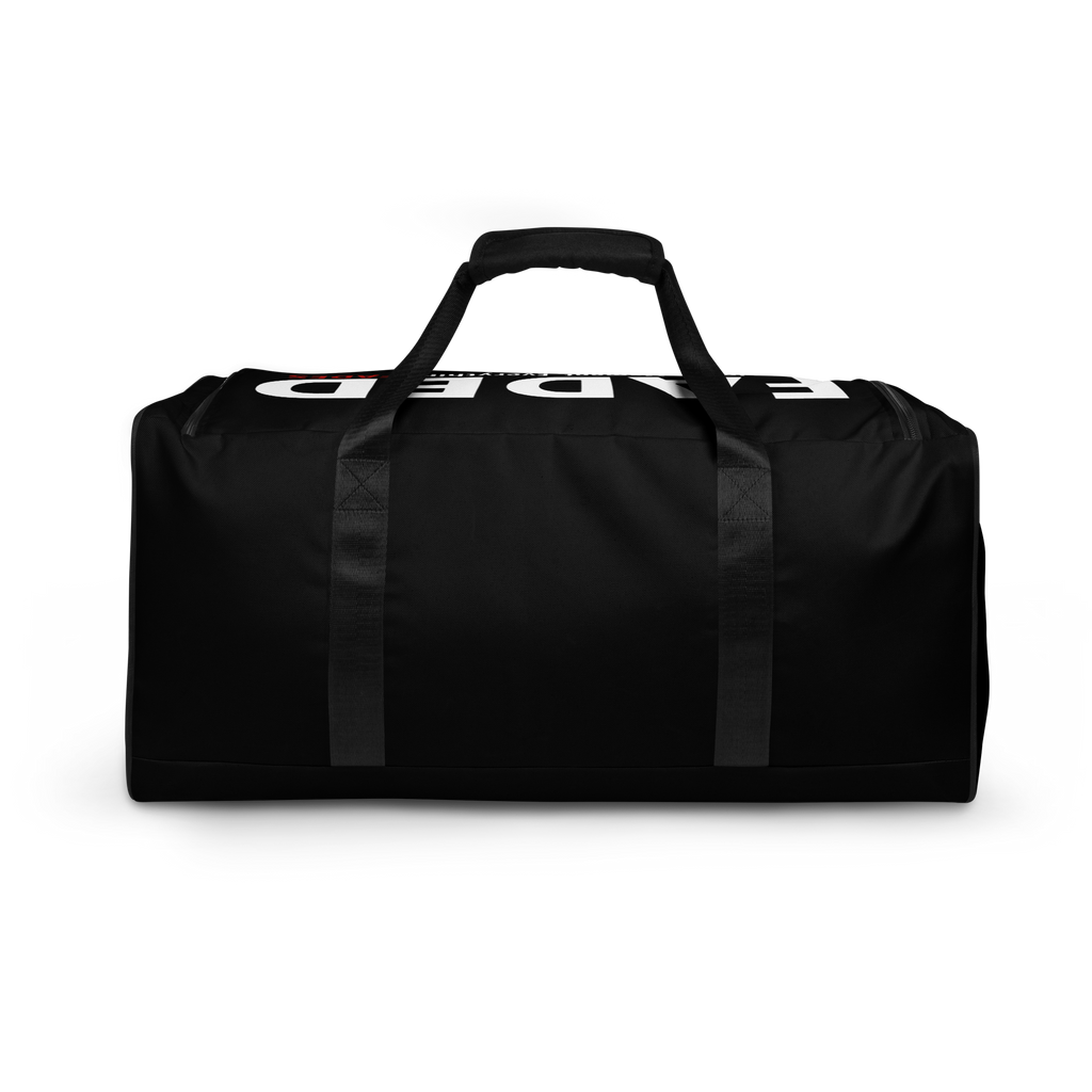 Faded (Subtle Red Logo/Black Bag) Duffle Bag