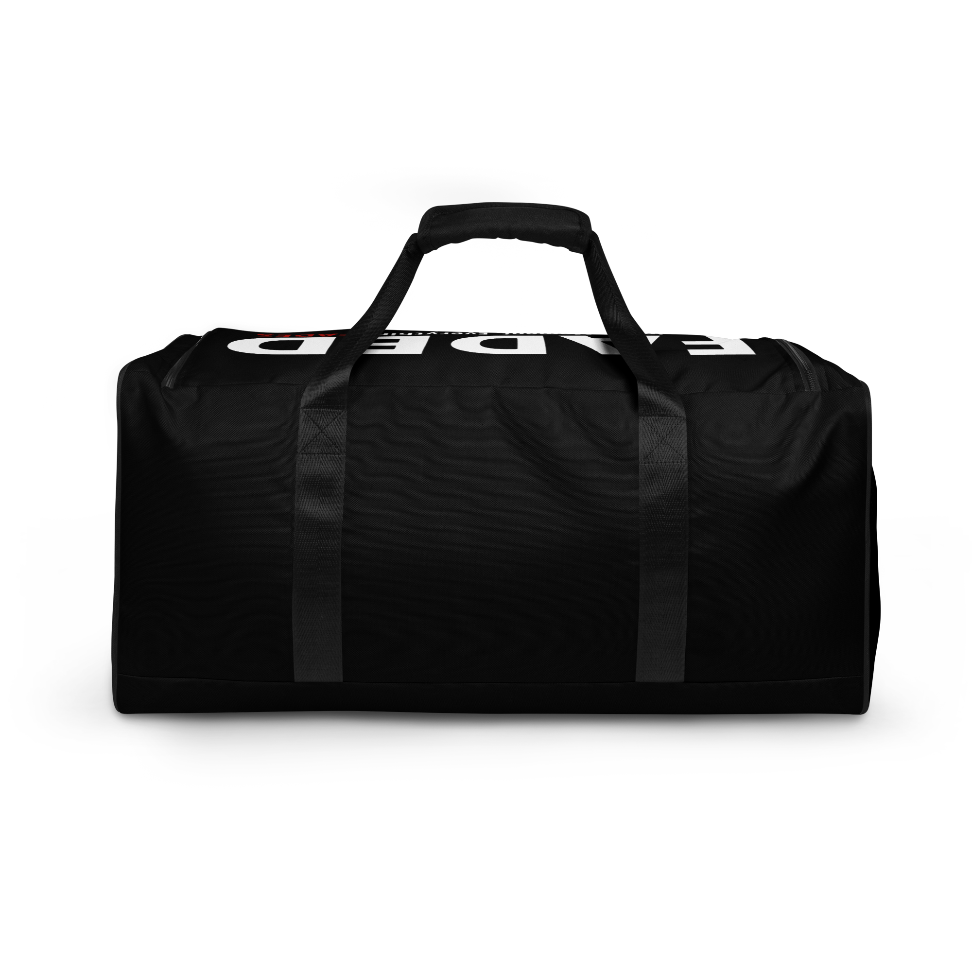Faded (Subtle Red Logo/Black Bag) Duffle Bag