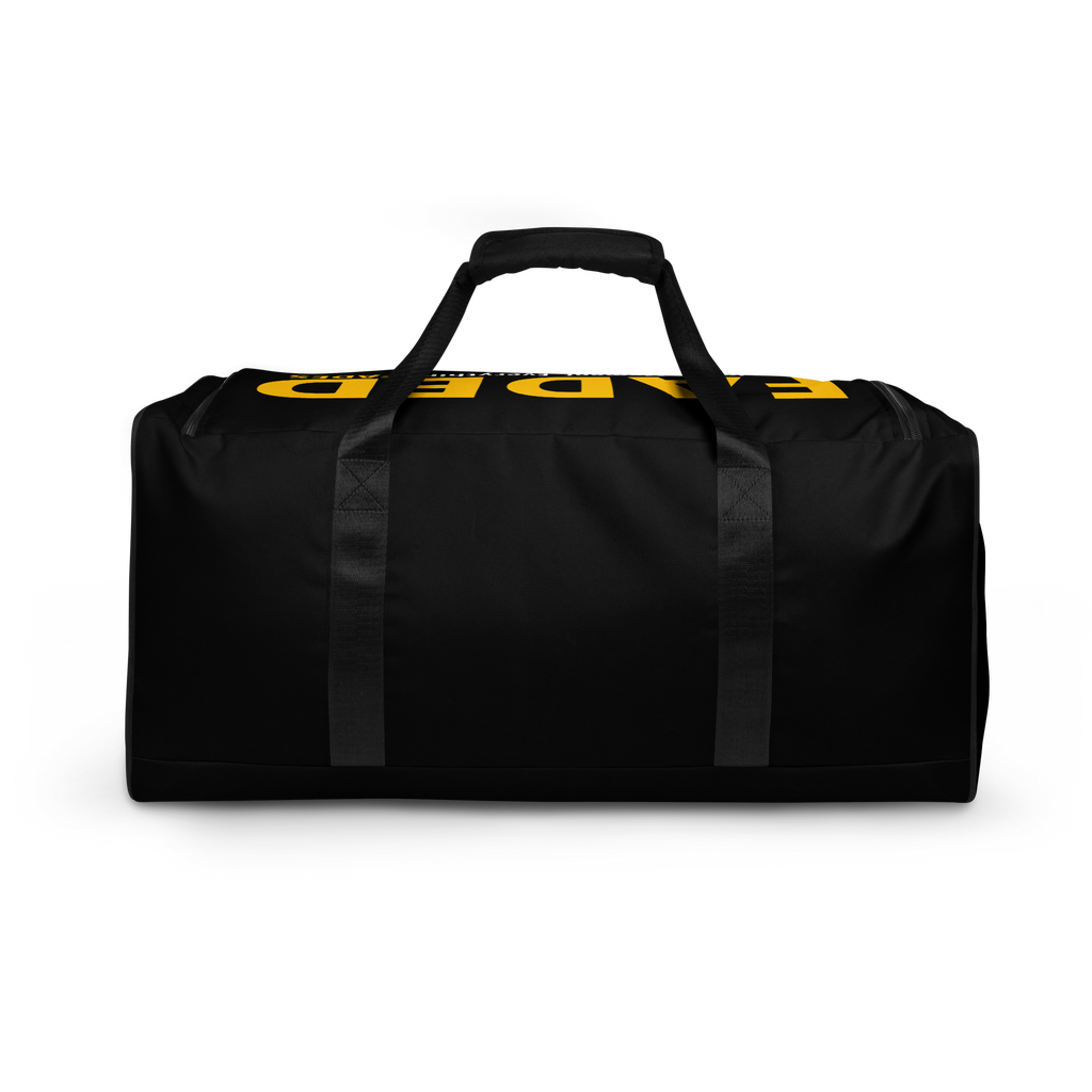 Faded (Yellow Logo/Black Bag) Duffle Bag
