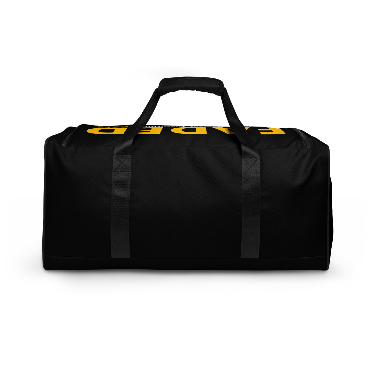 Faded (Yellow Logo/Black Bag) Duffle Bag