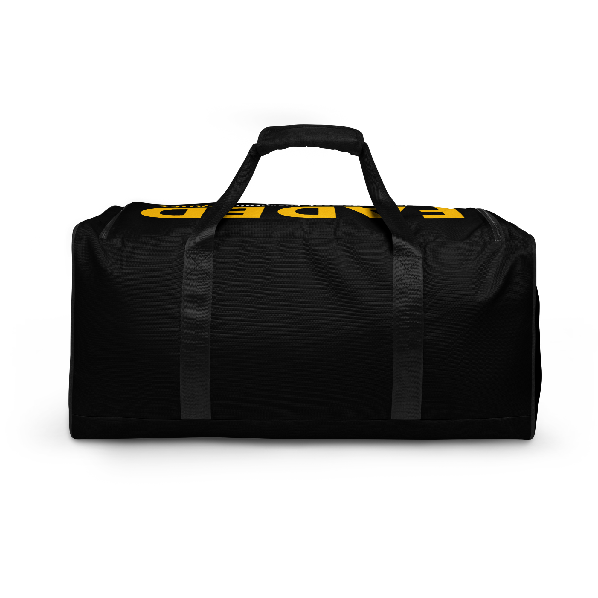 Faded (Yellow Logo/Black Bag) Duffle Bag