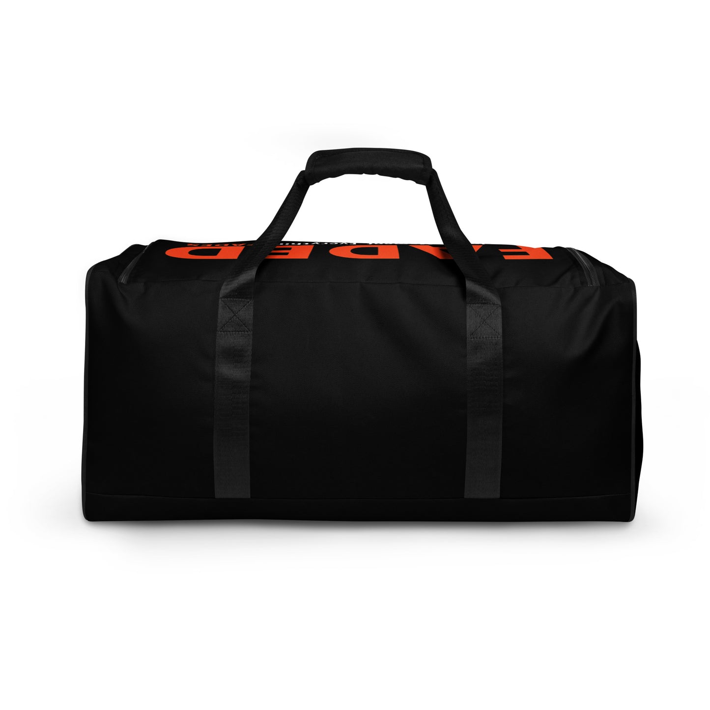 Faded (Orange Logo/Black Bag) Duffle Bag