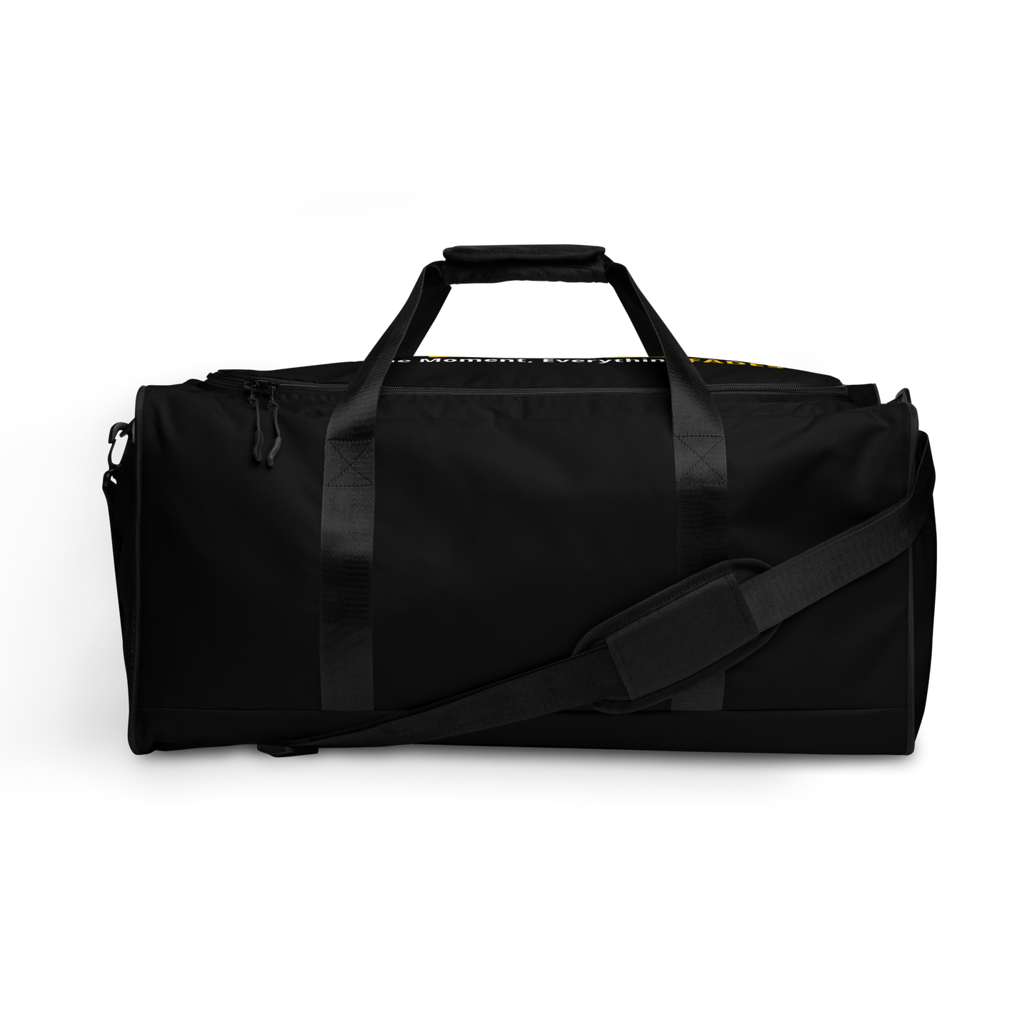 Faded (Yellow Logo/Black Bag) Duffle Bag