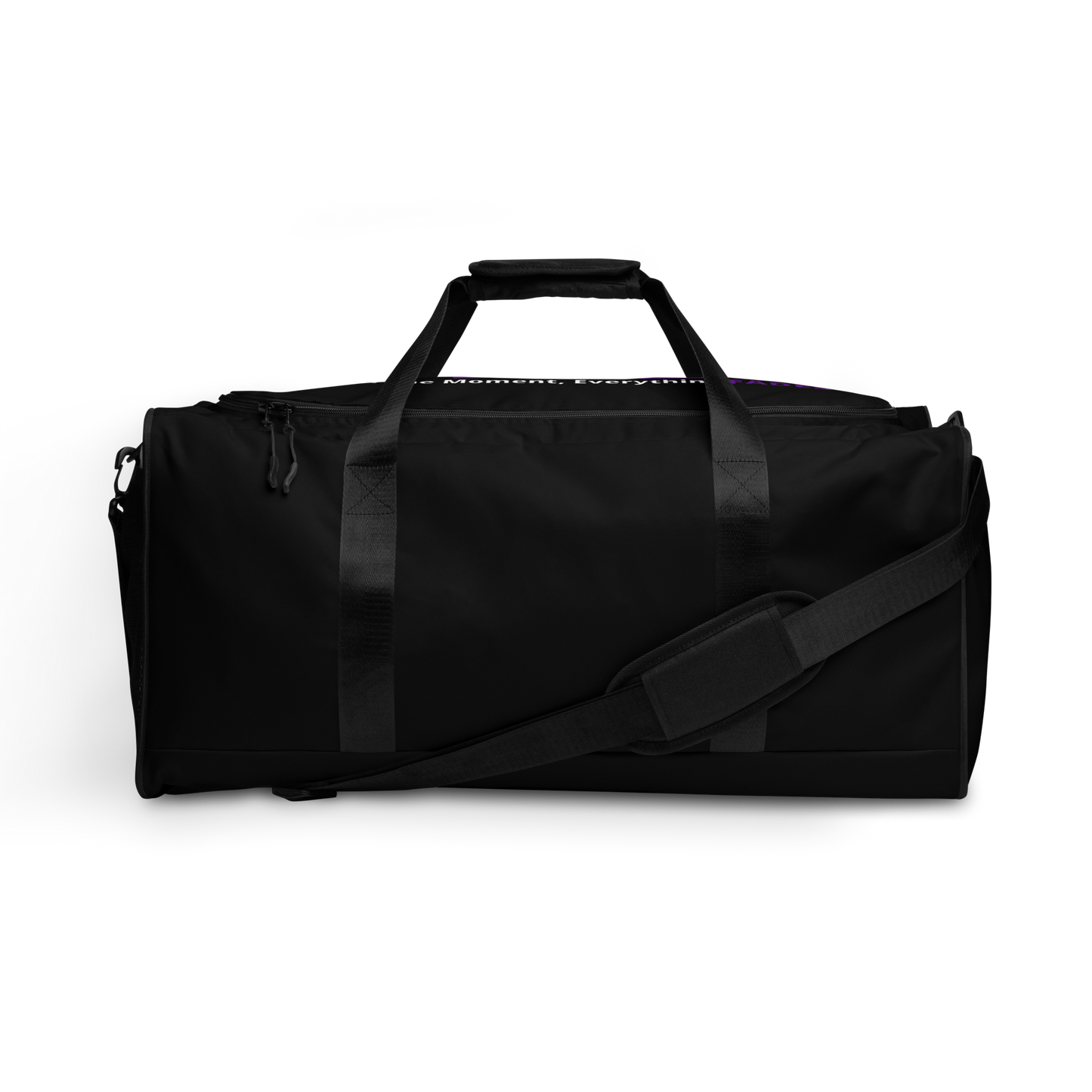 Faded (Purple Logo/Black Bag) Duffle Bag