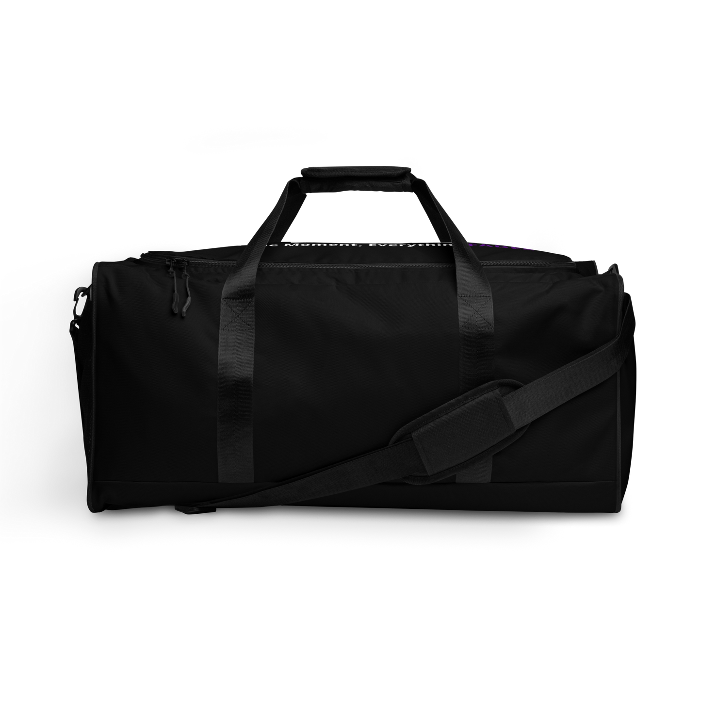 Faded (Subtle Purple Logo/Black Bag) Duffle Bag