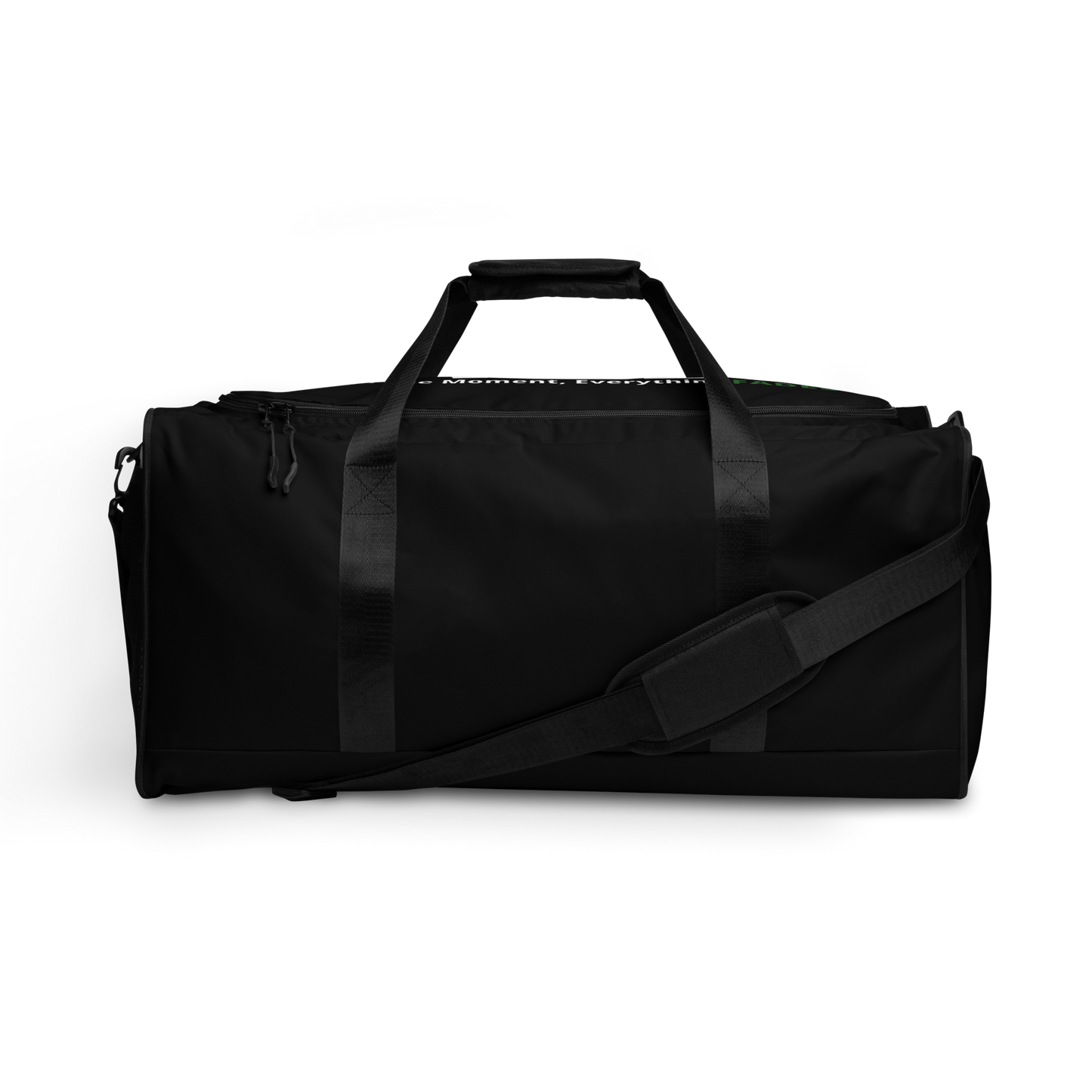 Faded (Subtle Green Logo/Black Bag) Duffle Bag