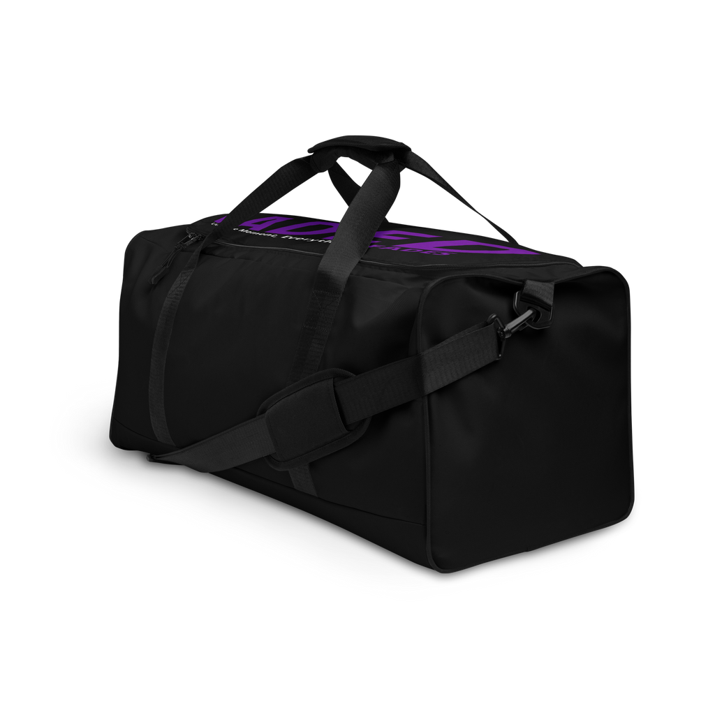 Faded (Purple Logo/Black Bag) Duffle Bag