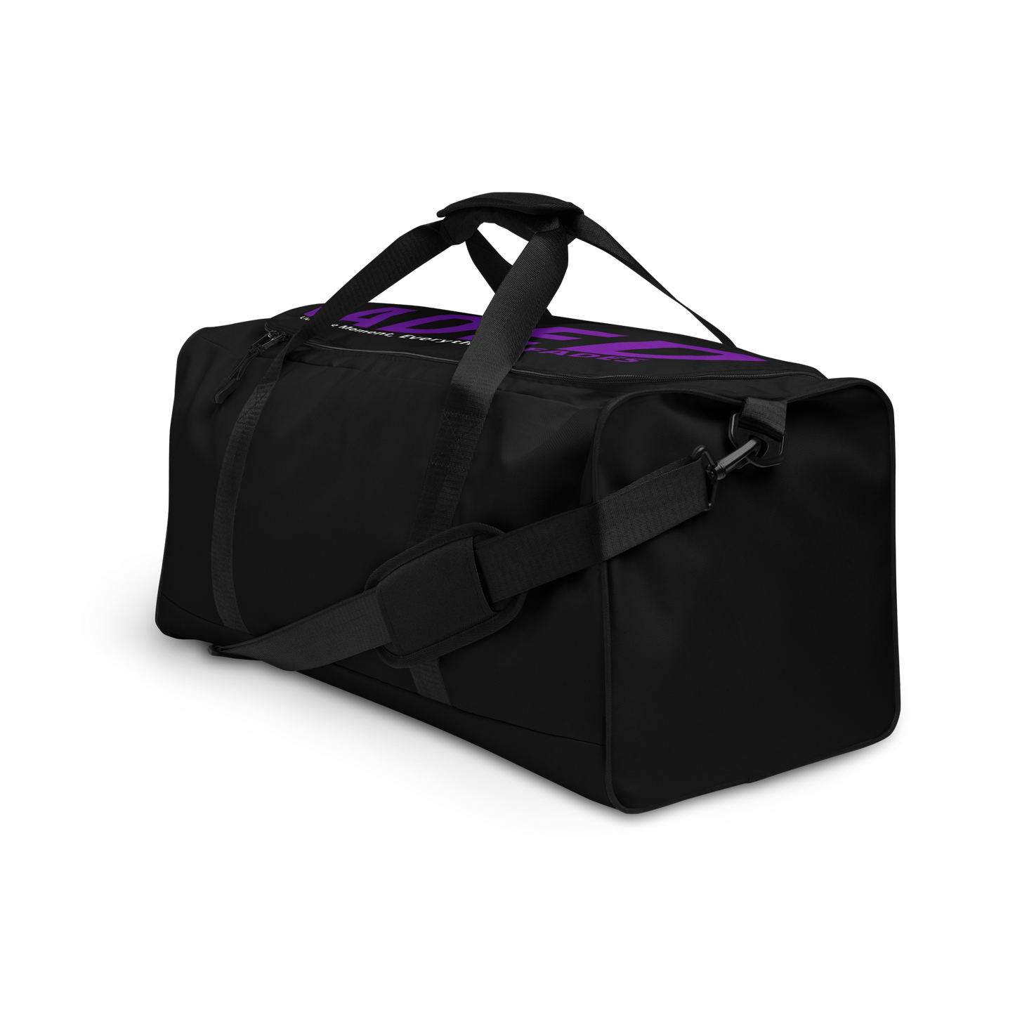 Faded (Purple Logo/Black Bag) Duffle Bag