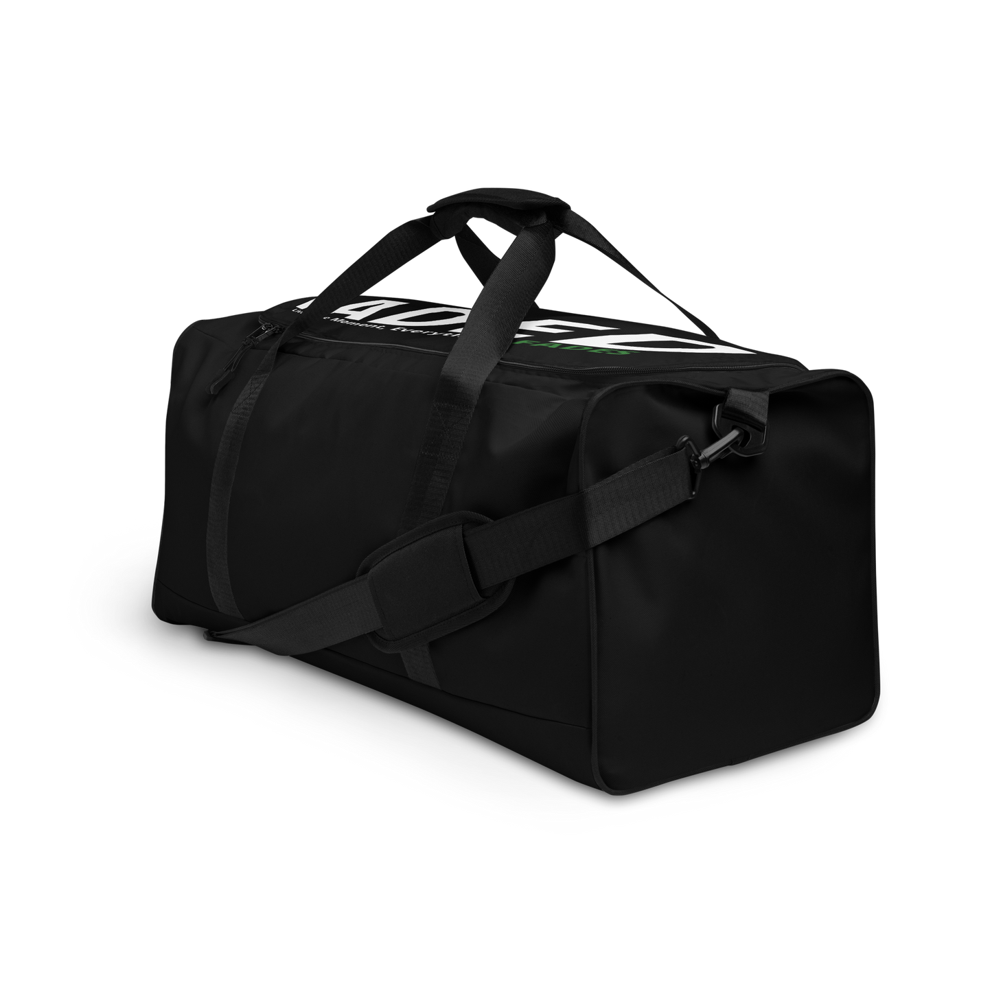 Faded (Subtle Green Logo/Black Bag) Duffle Bag