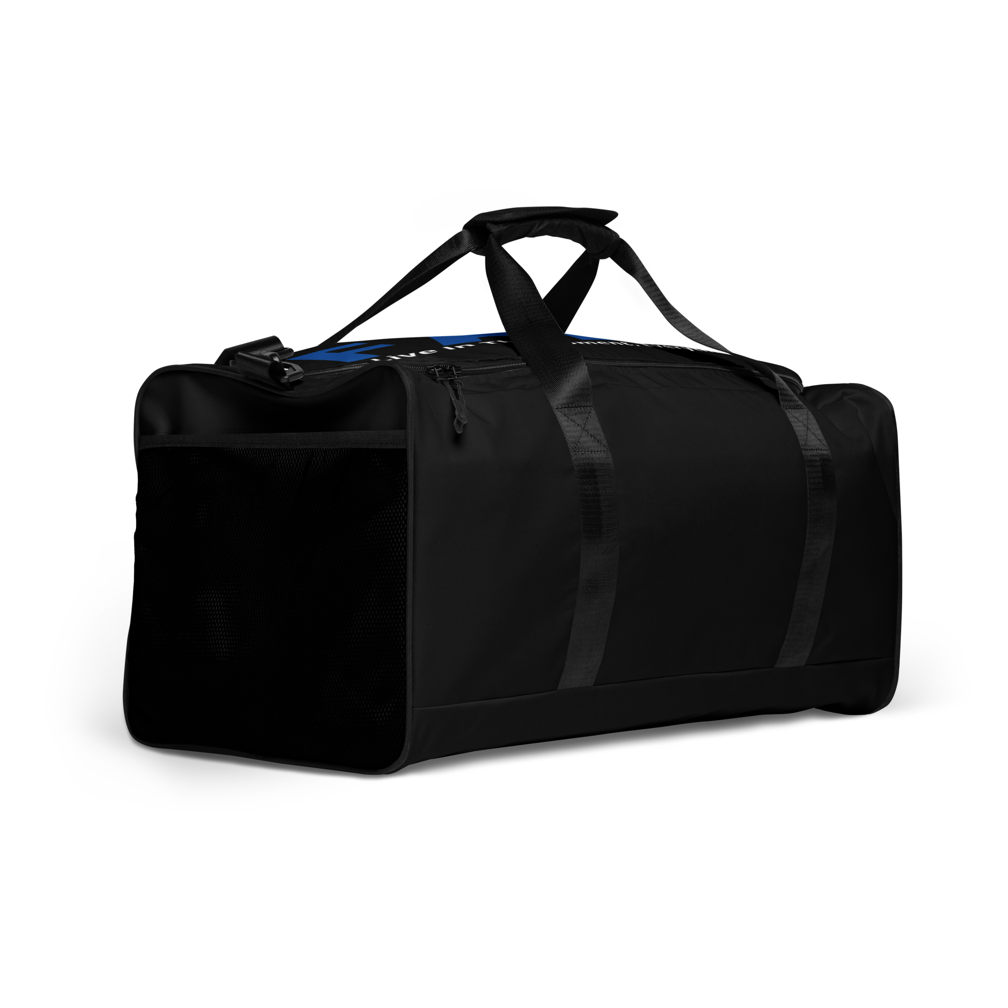 Faded (Blue Logo/Black Bag) Duffle Bag