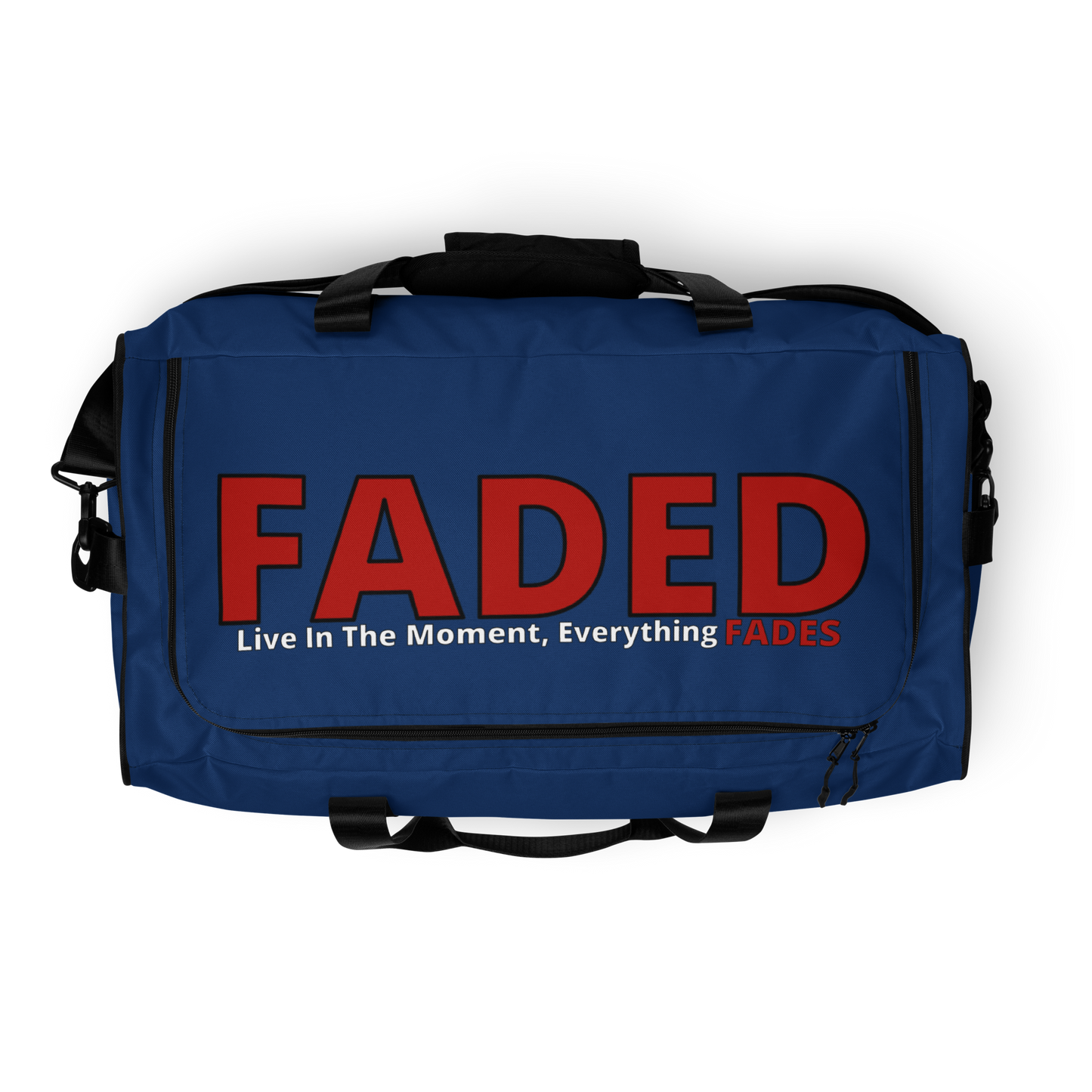 Faded (Red Logo/Navy Blue Bag) Duffle Bag