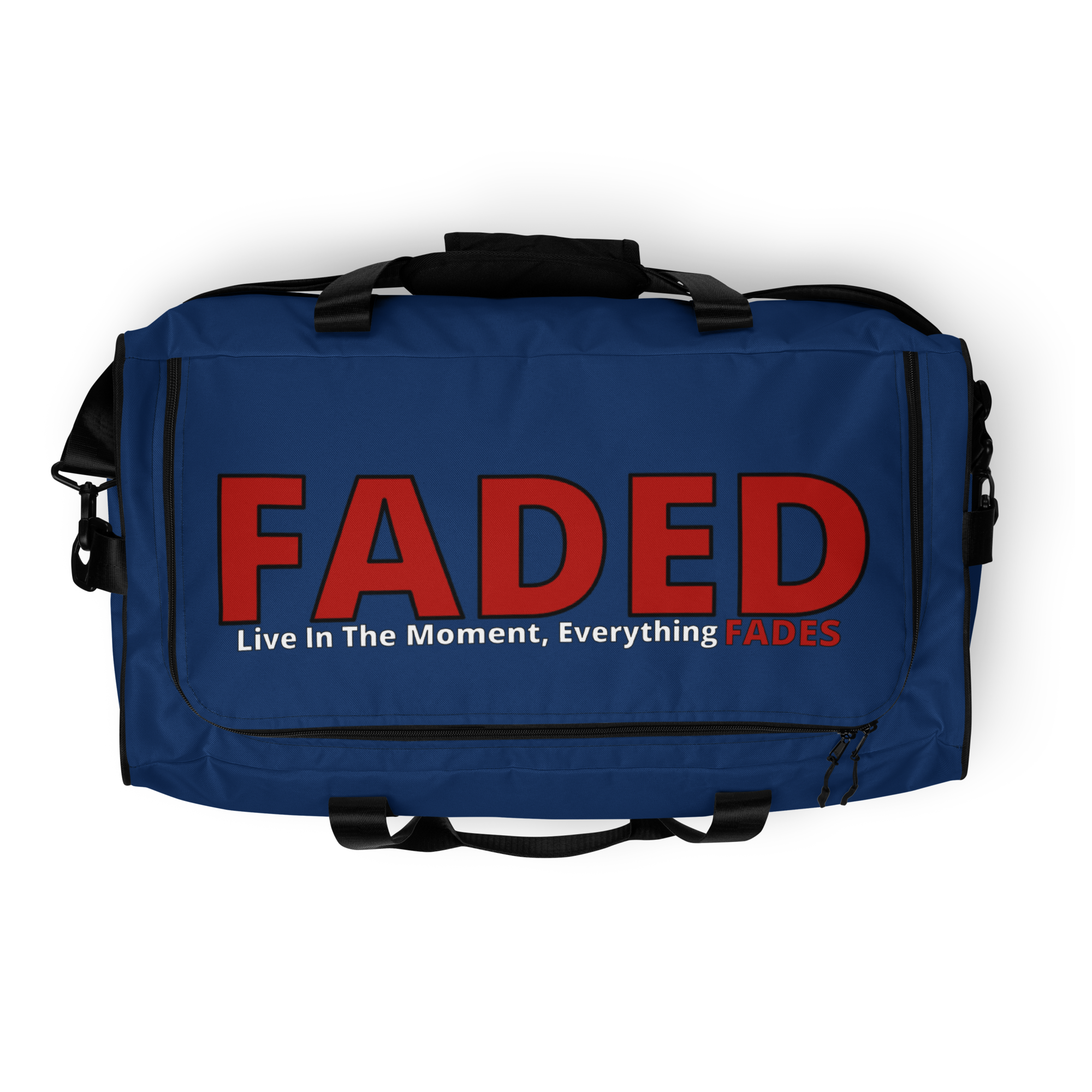 Faded (Red Logo/Navy Blue Bag) Duffle Bag