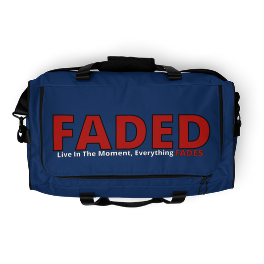 Faded (Red Logo/Navy Blue Bag) Duffle Bag