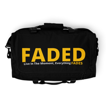 Faded (Yellow Logo/Black Bag) Duffle Bag