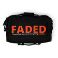 Faded (Orange Logo/Black Bag) Duffle Bag - Faded Fabrics