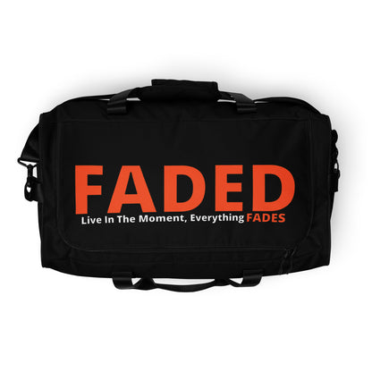 Faded (Orange Logo/Black Bag) Duffle Bag