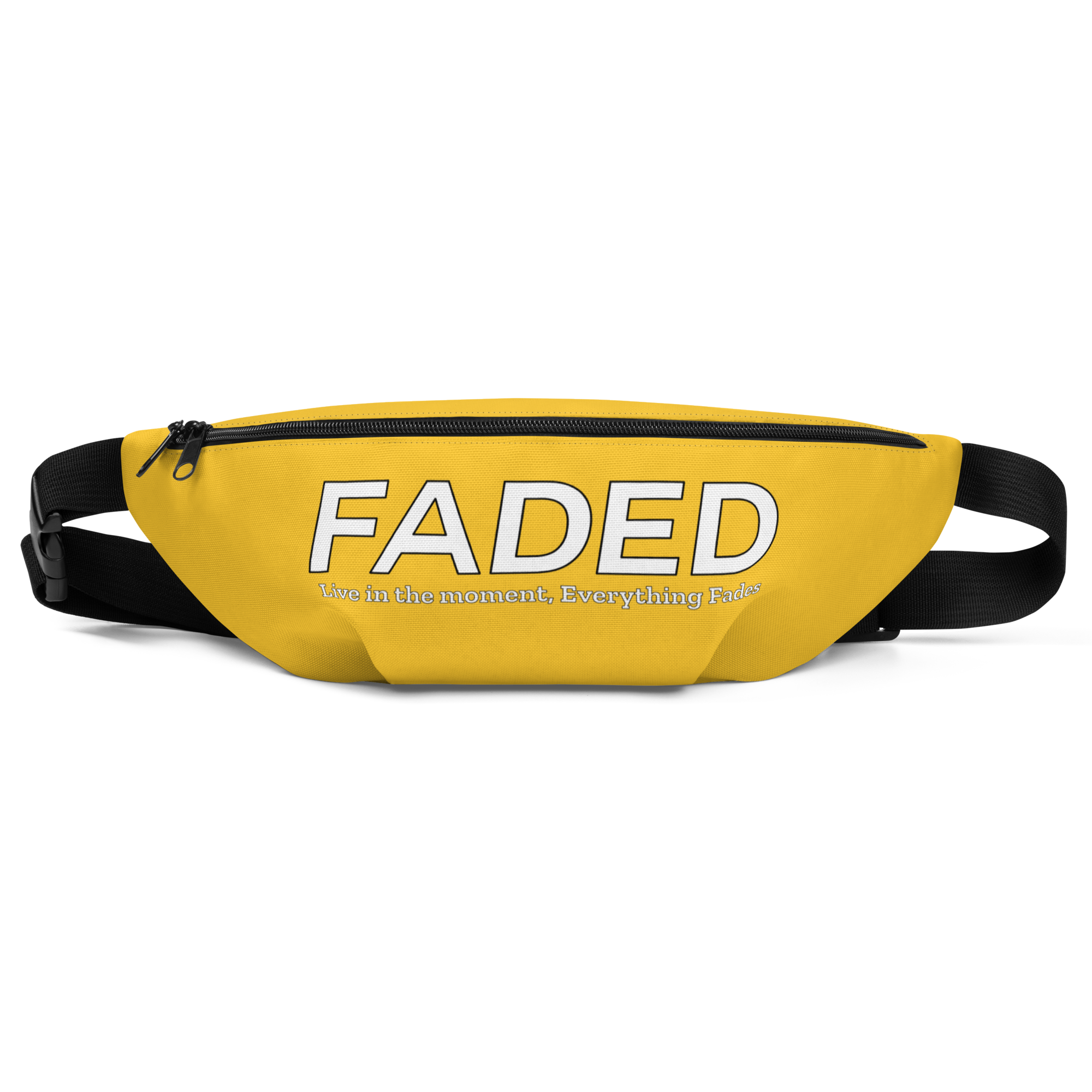 Faded "Live In The Moment" Yellow Fanny Pack