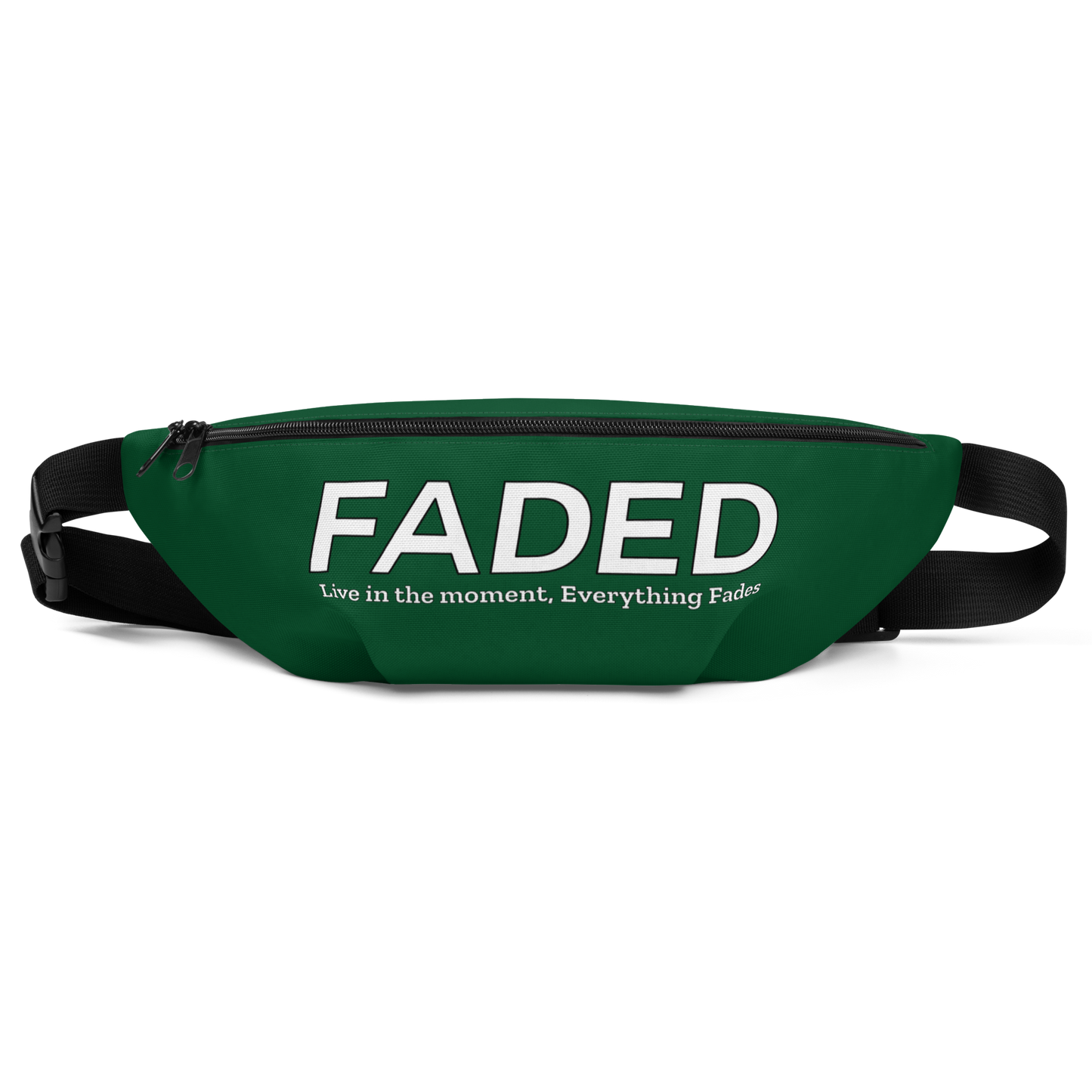 Faded "Live In The Moment" Green Fanny Pack