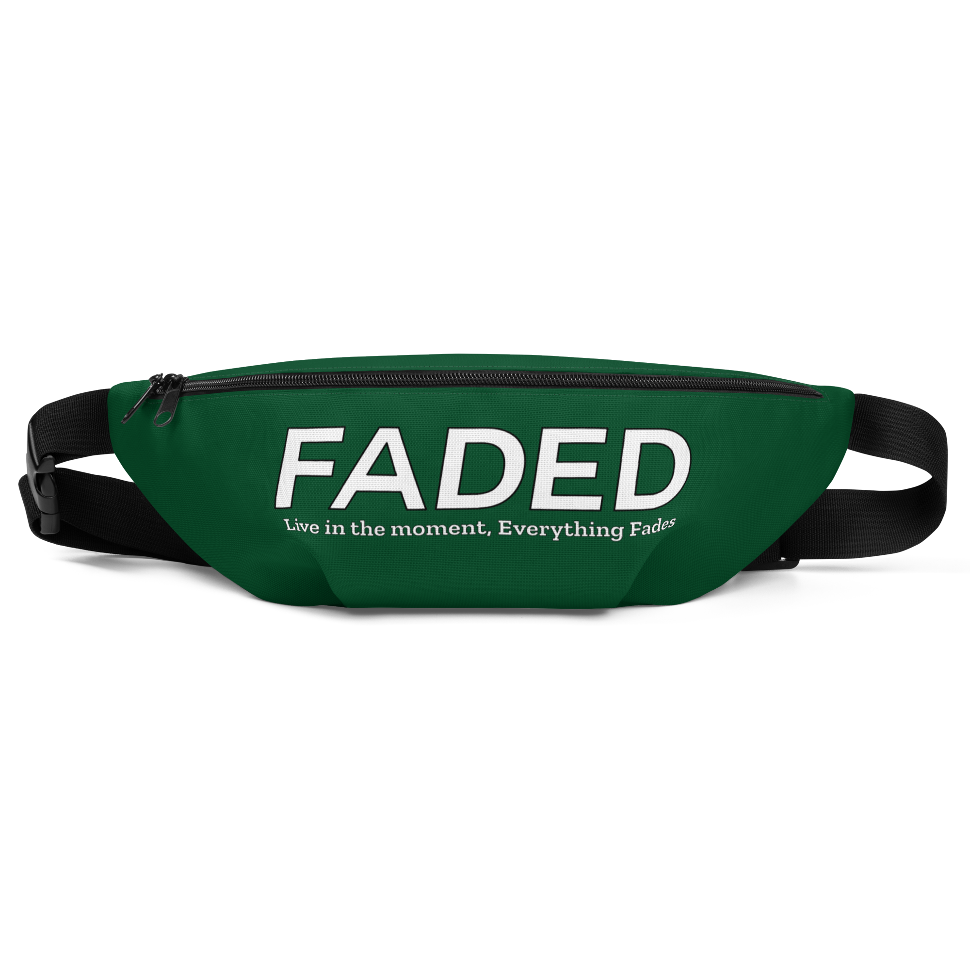 Faded "Live In The Moment" Green Fanny Pack