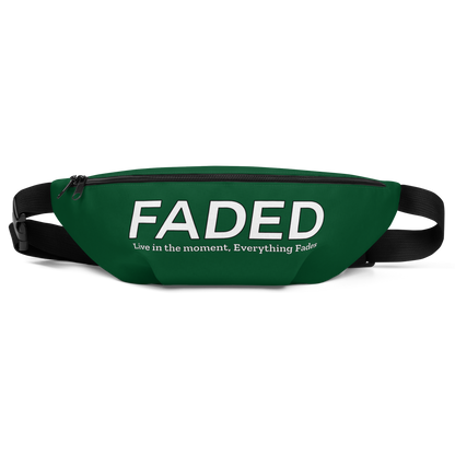 Faded "Live In The Moment" Green Fanny Pack