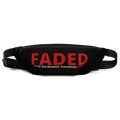 Faded (Red Logo) "Live In The Moment" Black Fanny Pack - Faded Fabrics