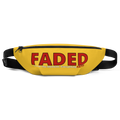 Faded (Red Logo) "Live In The Moment" Yellow Fanny Pack - Faded Fabrics