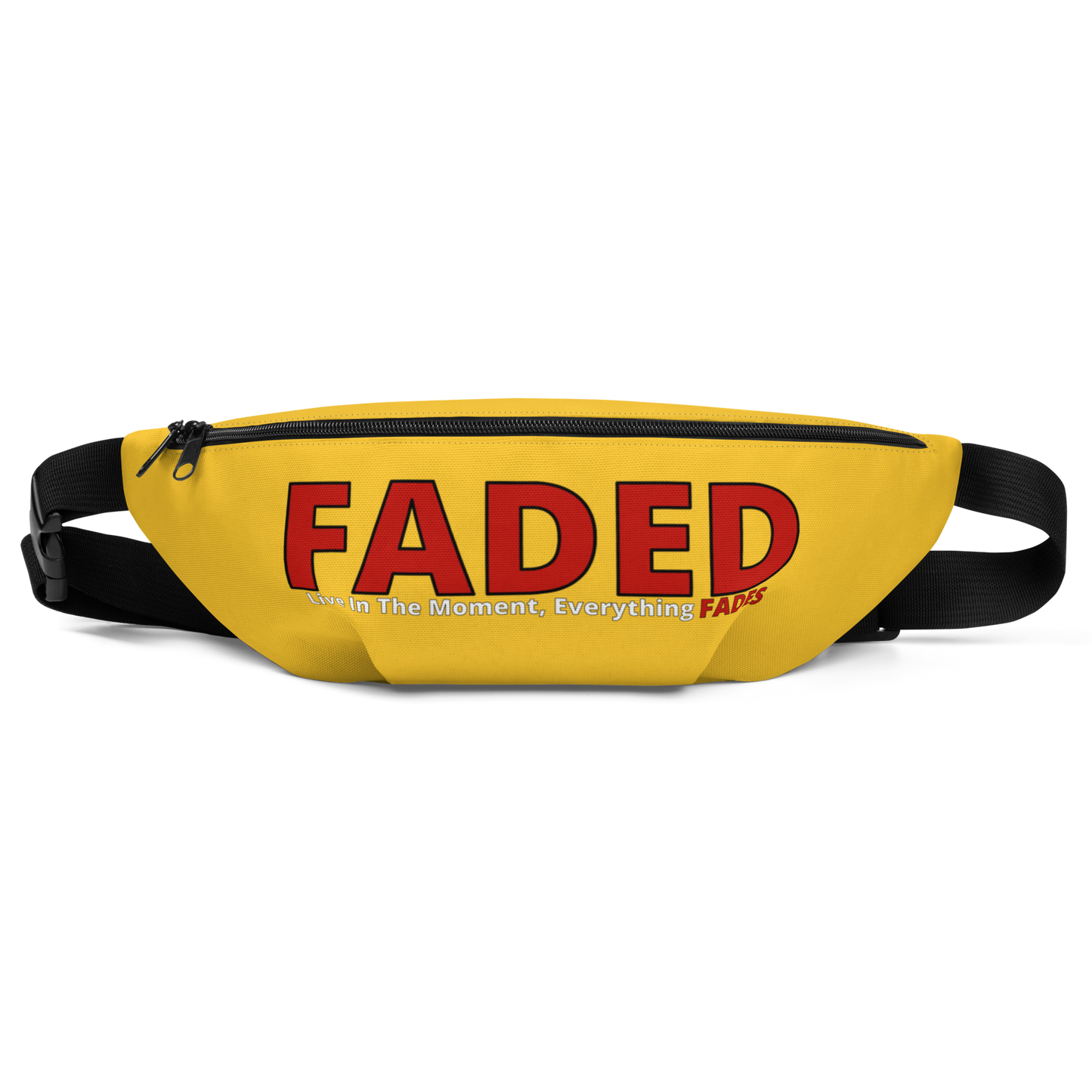 Faded (Red Logo) "Live In The Moment" Yellow Fanny Pack