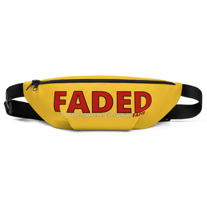 Faded (Red Logo) "Live In The Moment" Yellow Fanny Pack