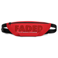 Faded (Red Logo) "Live In The Moment" Red Fanny Pack - Faded Fabrics