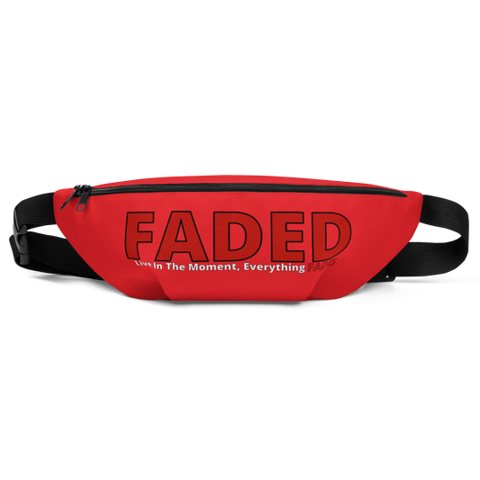 Faded (Red Logo) "Live In The Moment" Red Fanny Pack