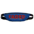 Faded (Red Logo) "Live In The Moment" Blue Fanny Pack - Faded Fabrics