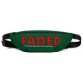 Faded (Red Logo) "Live In The Moment" Green Fanny Pack - Faded Fabrics