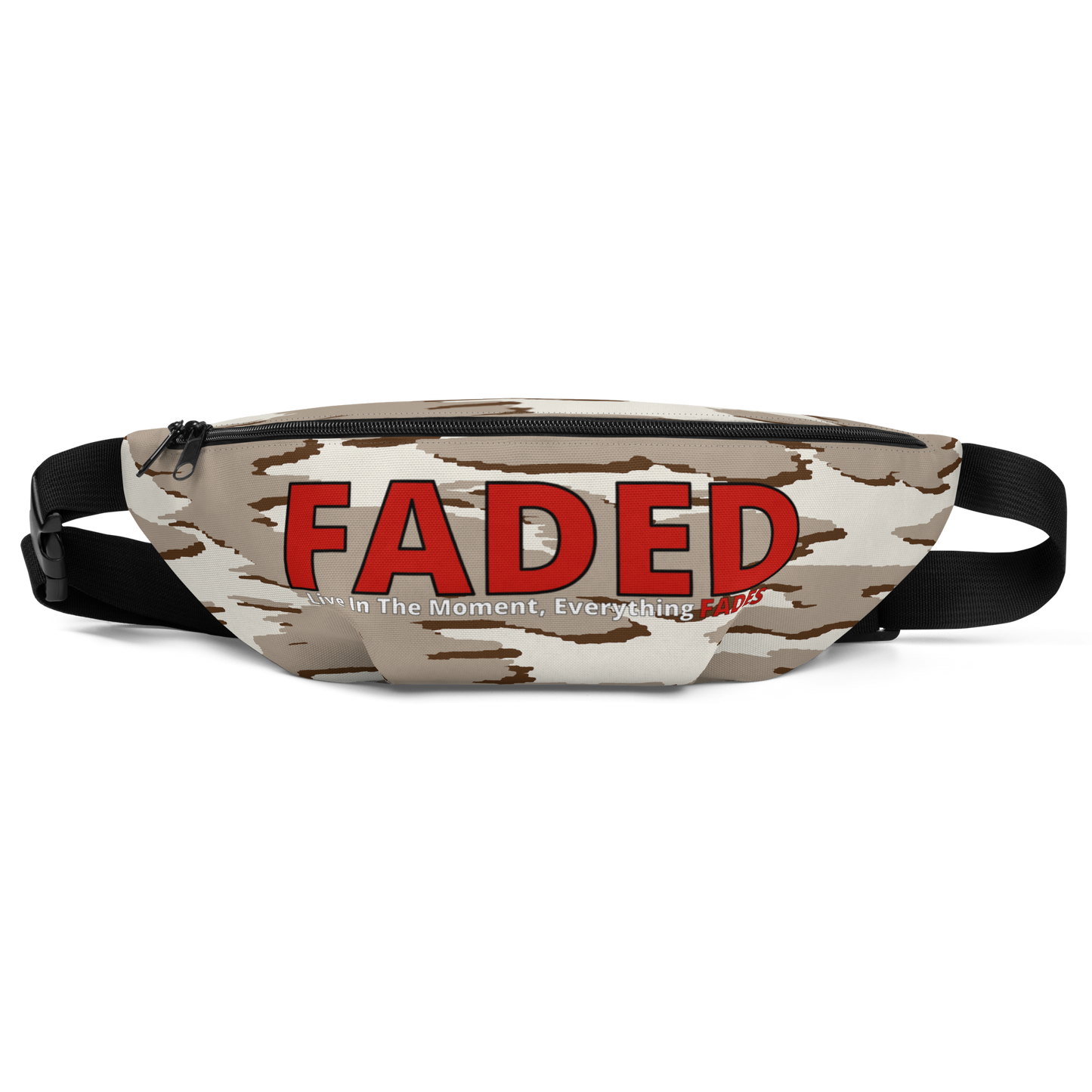 Faded (Red Logo) "Live In The Moment" Camo Fanny Pack