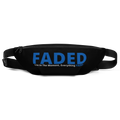 Faded (Blue Logo) Black Fanny Pack - Faded Fabrics