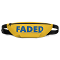 Faded (Blue Logo) Yellow Fanny Pack - Faded Fabrics