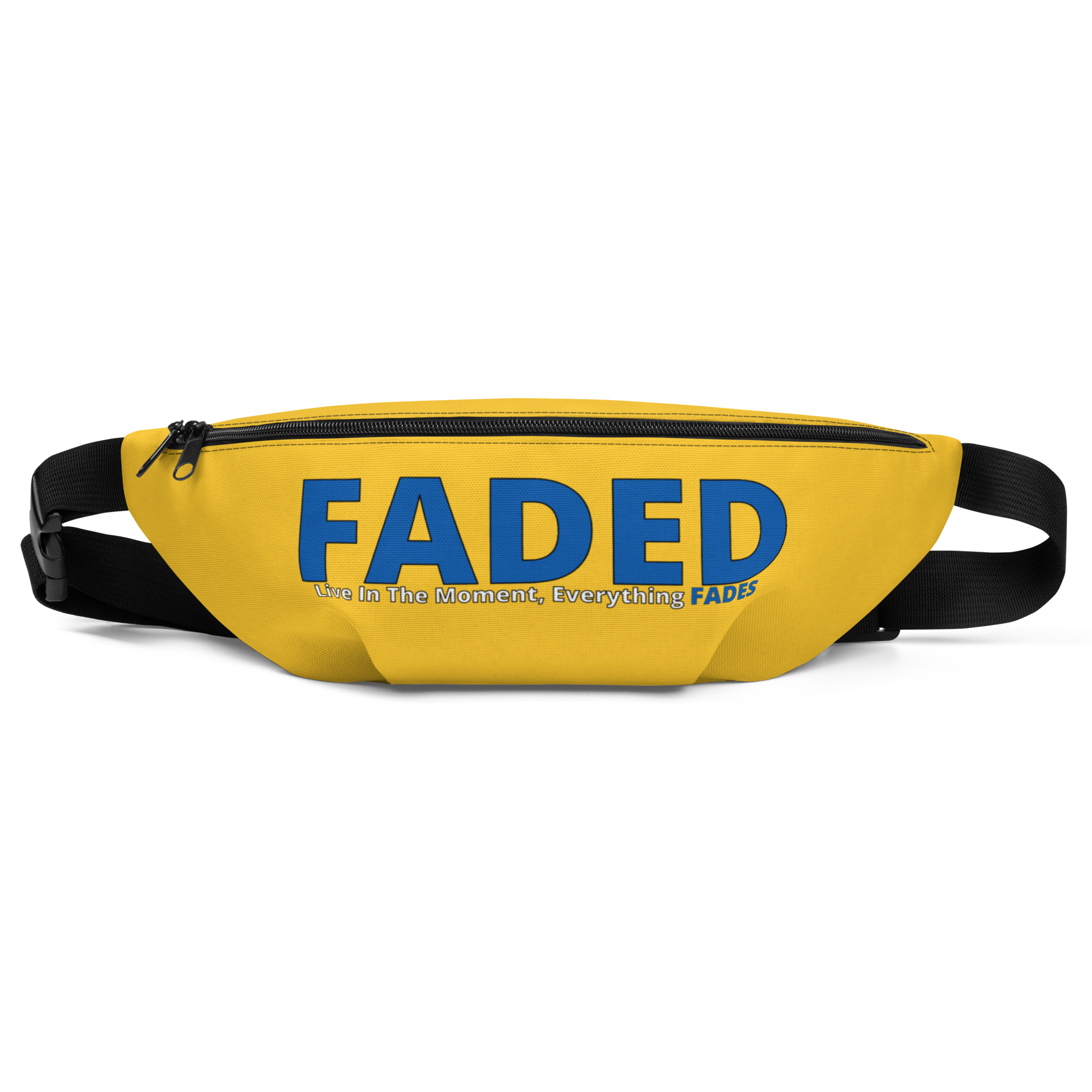 Faded (Blue Logo) Yellow Fanny Pack