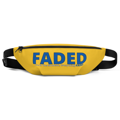 Faded (Blue Logo) Yellow Fanny Pack