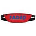 Faded (Blue Logo) Red Fanny Pack - Faded Fabrics
