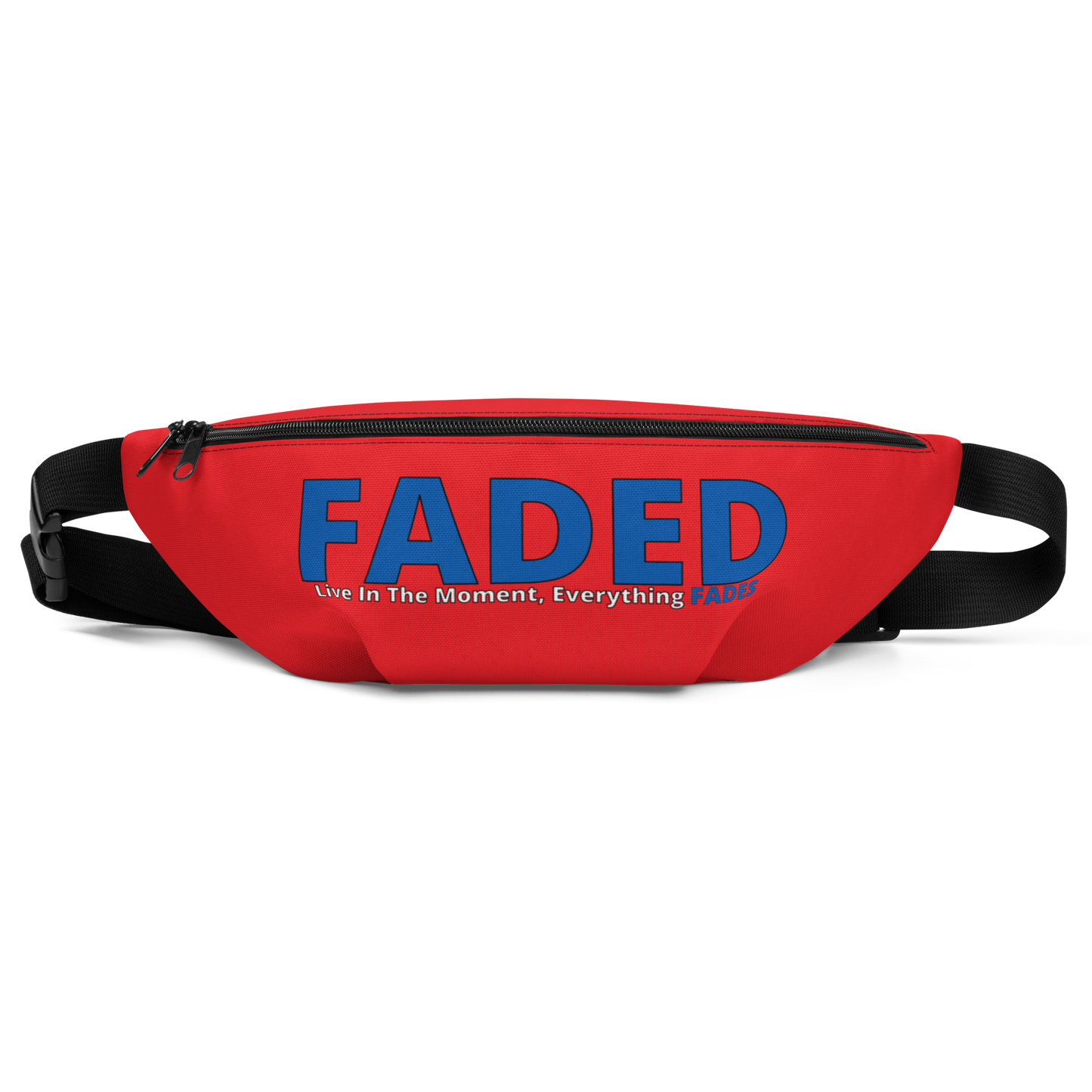 Faded (Blue Logo) Red Fanny Pack