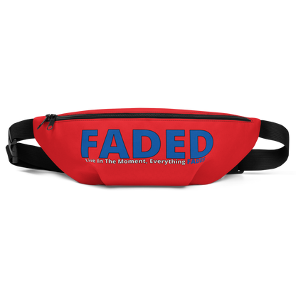 Faded (Blue Logo) Red Fanny Pack