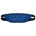 Faded (Blue Logo) "Live In The Moment" Blue Fanny Pack - Faded Fabrics