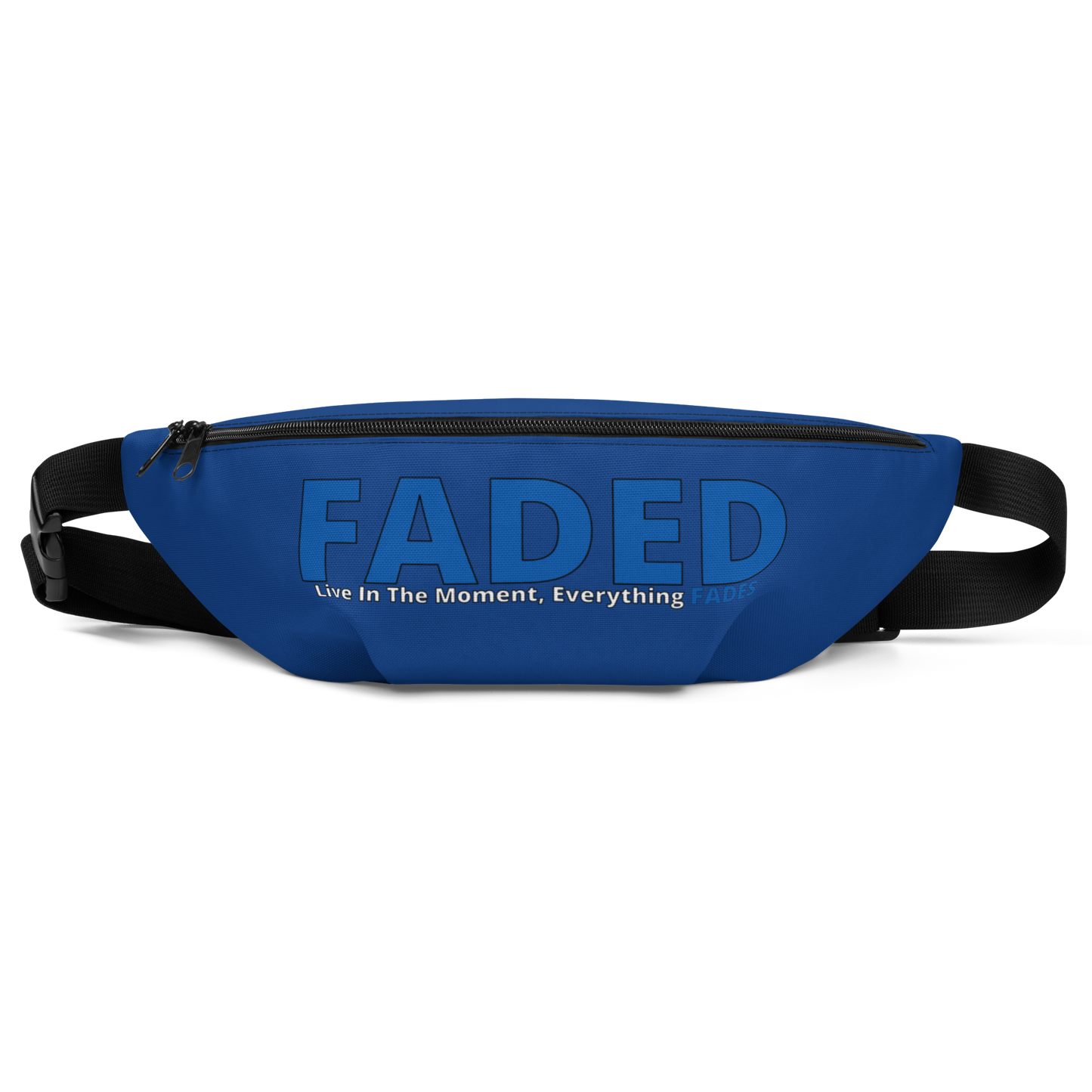 Faded (Blue Logo) "Live In The Moment" Blue Fanny Pack