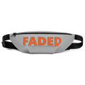 Faded (Orange Logo) "Live In The Moment" Grey Fanny Pack - Faded Fabrics