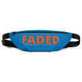 Faded (Orange Logo) "Live In The Moment" Blue Fanny Pack - Faded Fabrics