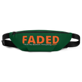 Faded (Orange Logo) "Live In The Moment" Forest Green Fanny Pack - Faded Fabrics